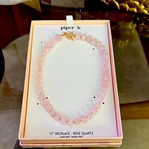 Piper Blush Pink Quartz Necklace